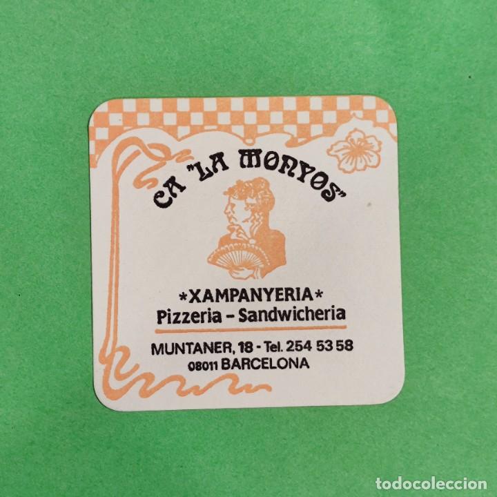 Sammelleidenschaft Andere Papierartikel: POSAVASOS - XAMPANYERIA PIZZERIA SANDWICHERIA - CA LA MONYOS - BARCELONA