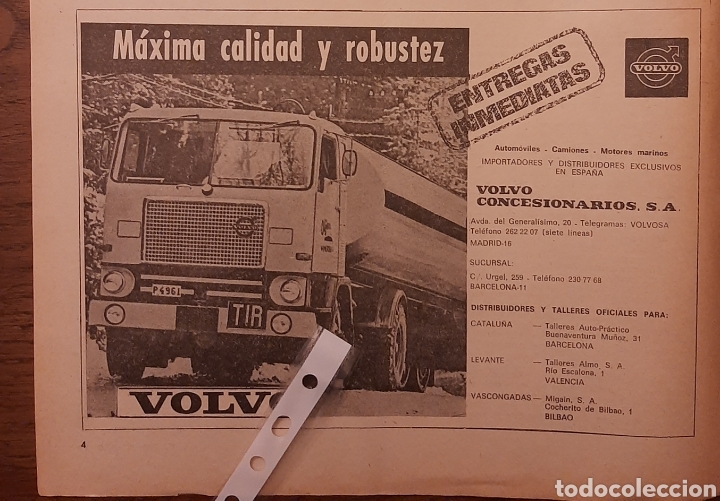 Outros artigos de papel: Publicidad camion volvo de 1972