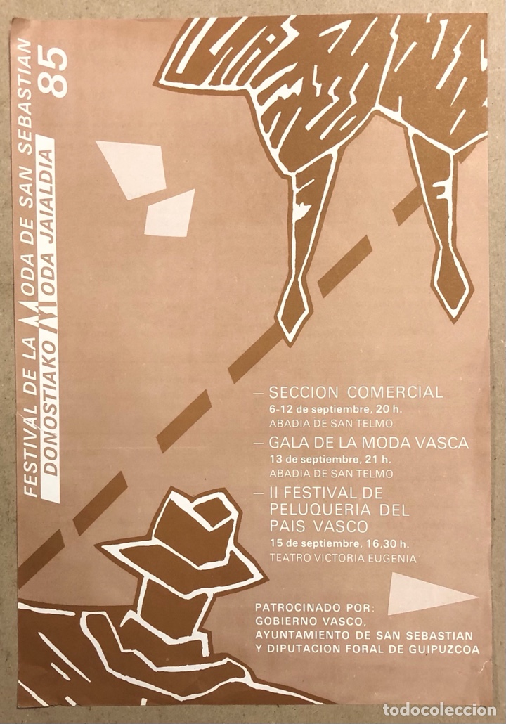 Paper Collecting Others: FESTIVAL DE LA MODA DE SAN SEBASTI&Aacute;N &lsquo;85 DONOSTIAKO MODA JAIALDIA. FLYER PROMOCIONAL