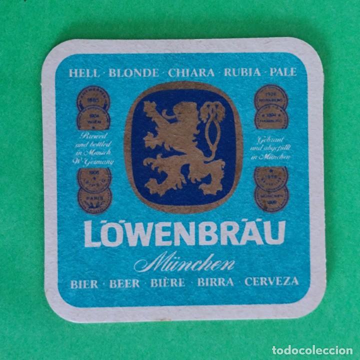 Altri oggetti di carta: POSAVASOS CERVEZA - LOWENBRAU / &hellip;RUBIA &hellip; / &hellip; CERVEZA