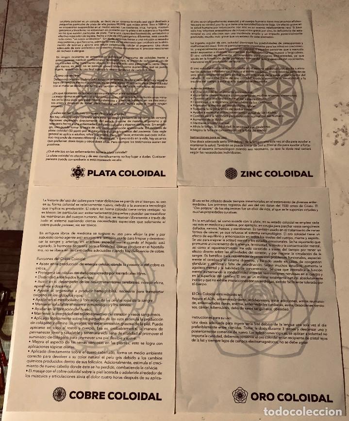 Otros Art&iacute;culos de Coleccionismo en Papel: 4 folletos sobre las propiedades de los metales alqu&iacute;micos / coloidales. Oro, plata, cobre y zinc.
