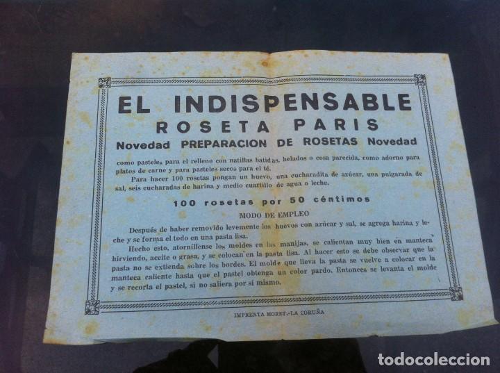 Paper Collecting Others: FOLLETO. EL INDISPENSABLE, ROSETA PARIS. IMPRENTA MORET, CORU&Ntilde;A. 22 X 16CM