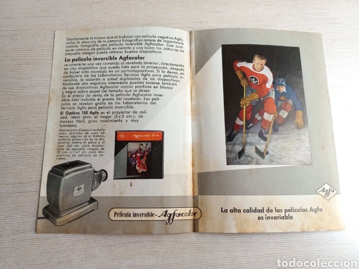 Otros art&iacute;culos de coleccionismo en papel: Diptico pel&iacute;culas Agfa. Cine - Foto 3