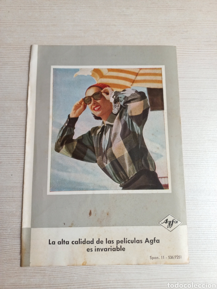 Otros art&iacute;culos de coleccionismo en papel: Diptico pel&iacute;culas Agfa. Cine - Foto 1