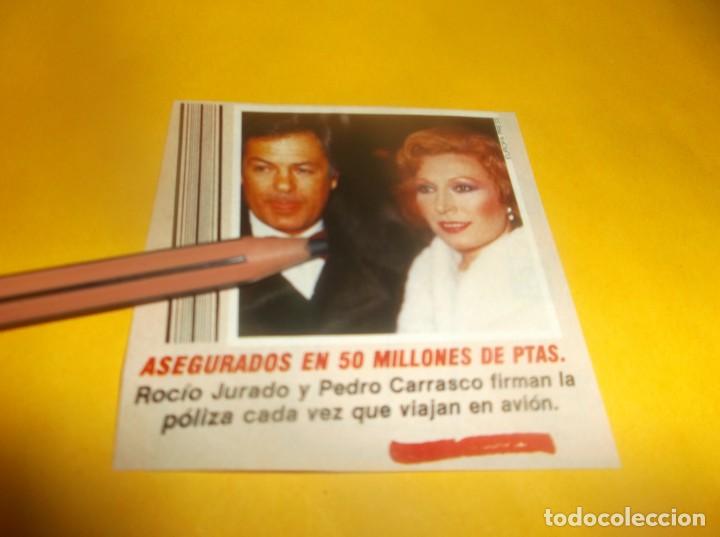 Otros Art&iacute;culos de Coleccionismo en Papel: RECORTE 1983.- ROC&Iacute;O JURADO Y PEDRO CARRASCO ,ASEGURADOS EN 50 MILLONES DE PESETAS. VIAJE AVI&Oacute;N