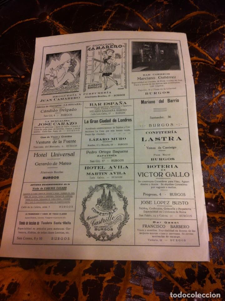 Outros artigos de papel: HOJA A&Ntilde;O 1929 (VIDA GR&Aacute;FICA ESPA&Ntilde;OLA) BURGOS. BAR CORREOS. PERFUMER&Iacute;A Y DROGUER&Iacute;A CAMARERO...