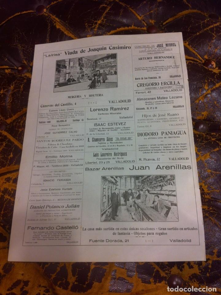 Collectionnisme Papier divers: HOJA A&Ntilde;O 1929 (VIDA GR&Aacute;FICA ESPA&Ntilde;OLA) ANUNCIANTES VALLADOLID. LA IRISA, MERCER&Iacute;A. BAZAR ARENILLAS...