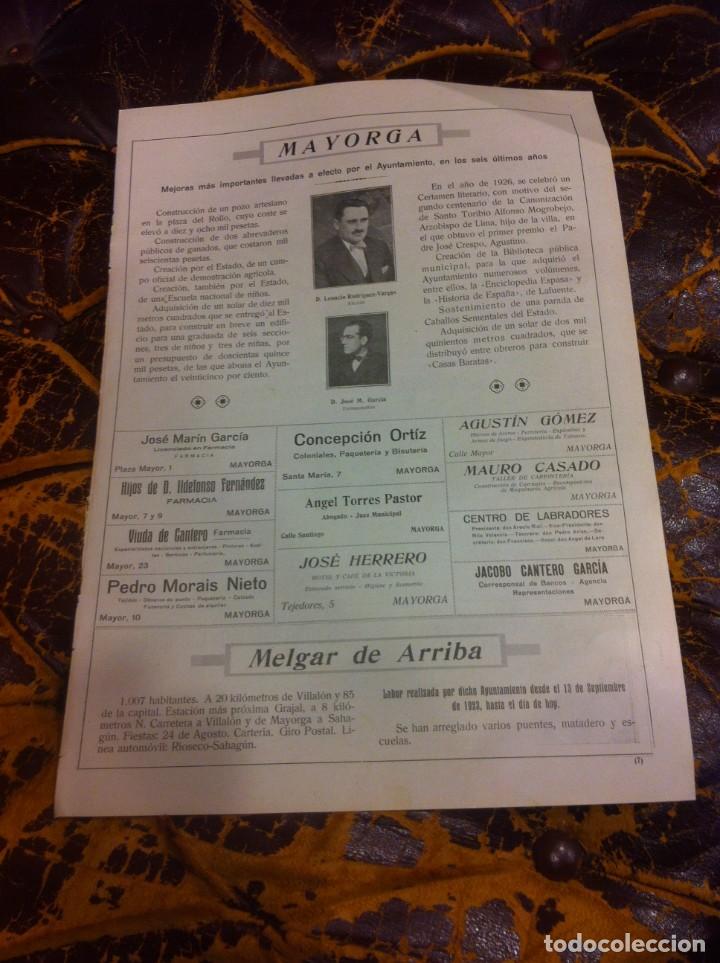 Outros artigos de papel: HOJA A&Ntilde;O 1929 (VIDA GR&Aacute;FICA ESPA&Ntilde;OLA) MAYORGA. MELGAR DE ARRIBA. SAELICES DE... SANTERVAS DE...