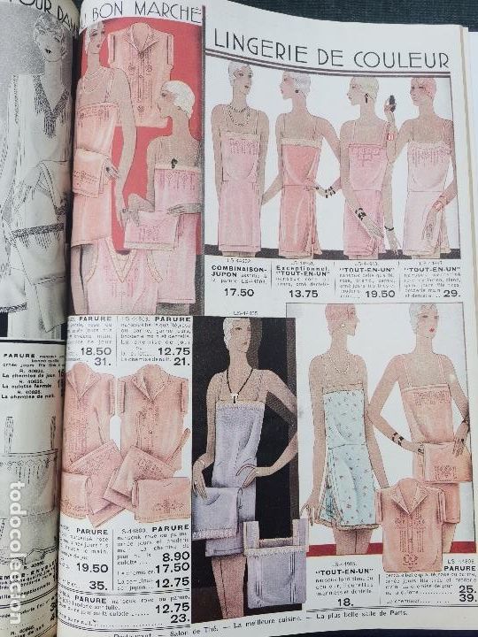 Paper Collecting Others: 1929 CAT&Aacute;LOGO BLANC UNIQUE AU MONDE - AUBON MARCH&Eacute; - MODA - LINGERIE - RARO