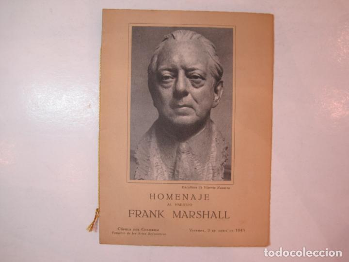 Sammelleidenschaft Andere Papierartikel: HOMENAJE AL MAESTRO FRANK MARSHALL-ANP 1943-VER FOTOS-(K-5071)