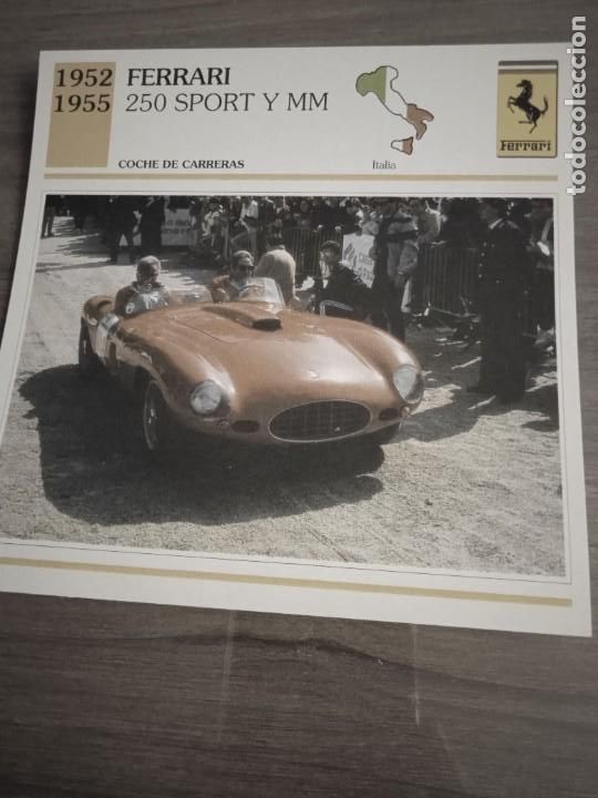 Otros art&iacute;culos de coleccionismo en papel: Editorial Planeta- DeAgostini.Ficha t&eacute;cnica 14x14 cms.Datos al dorso. Ferrari 250 Sport