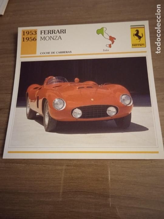 Otros art&iacute;culos de coleccionismo en papel: Editorial Planeta- DeAgostini.Ficha t&eacute;cnica 14x14 cms.Datos al dorso. Ferrari Monza