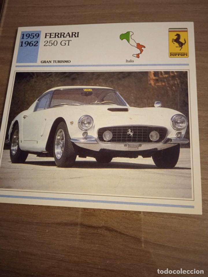 Otros art&iacute;culos de coleccionismo en papel: Editorial Planeta- DeAgostini.Ficha t&eacute;cnica 14x14 cms.Datos al dorso. Ferrari 250 GT