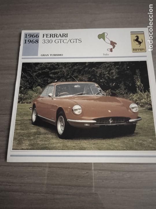 Otros art&iacute;culos de coleccionismo en papel: Editorial Planeta- DeAgostini.Ficha t&eacute;cnica 14x14 cms.Datos al dorso. Ferrari 330 GTC/GTS