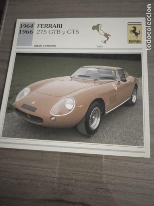 Otros art&iacute;culos de coleccionismo en papel: Editorial Planeta- DeAgostini.Ficha t&eacute;cnica 14x14 cms.Datos al dorso. Ferrari 275 GTB y GTS