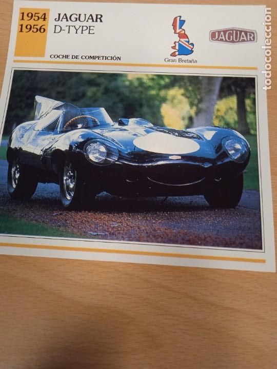 Otros Art&iacute;culos de Coleccionismo en Papel: Editorial Planeta- DeAgostini.Ficha t&eacute;cnica 14x14 cms.Datos al dorso. Jaguar D-Type