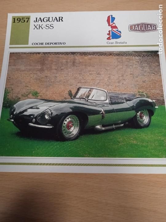 Otros Art&iacute;culos de Coleccionismo en Papel: Editorial Planeta- DeAgostini.Ficha t&eacute;cnica 14x14 cms.Datos al dorso. Jaguar XK-SS