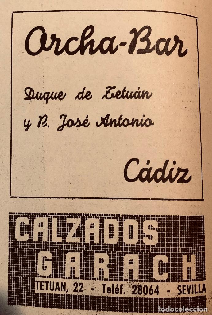 Otros art&iacute;culos de coleccionismo en papel: Publicidad original a&ntilde;o 1943. Calzados Garach, Sevilla y Archa-Bar, C&aacute;diz. 8 x 12 cm.