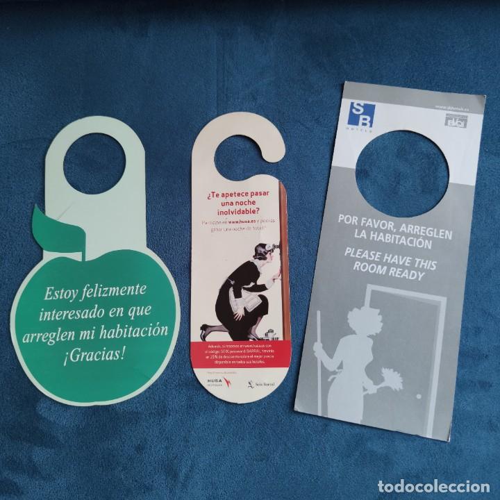 Otros Art&iacute;culos de Coleccionismo en Papel: Lote De 3 Tarjetas De Puerta De La Habitaci&oacute;n De Hotel No Molestar/ Por Favor Arreglen La Habitaci&oacute;n