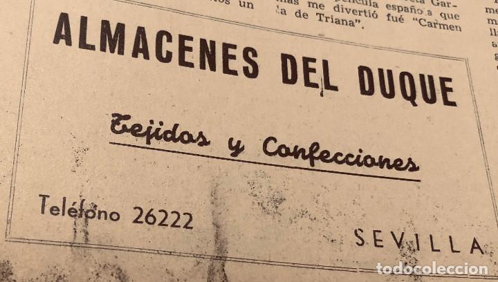 Otros art&iacute;culos de coleccionismo en papel: Publicidad original a&ntilde;o 1943. 'Almacenes del Duque', Sevilla. 6 x 10 cm. Buen estado.