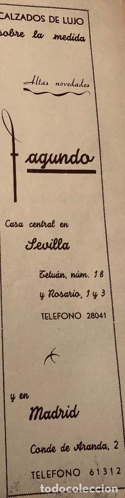 Otros art&iacute;culos de coleccionismo en papel: Publicidad original a&ntilde;o 1943. Calzados a medida 'Fagundo', Sevilla y Madrid. 8 x 29 cm. Buen estado.