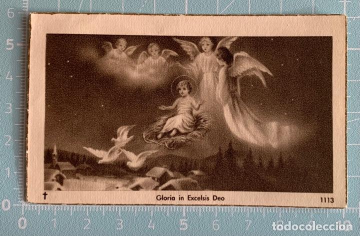 Otros art&iacute;culos de coleccionismo en papel: Estampa Ni&ntilde;o Jes&uacute;s Gloria in Excelsis Dei. 1113