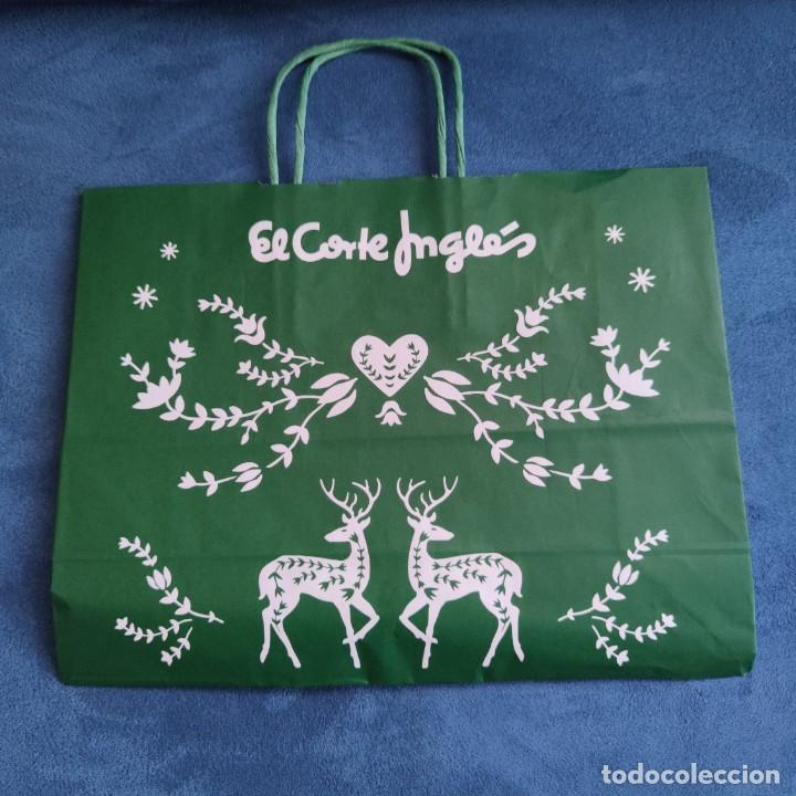 Otros Art&iacute;culos de Coleccionismo en Papel: Bolsa de papel publicidad Corte Ingles, Navidad 2018.
