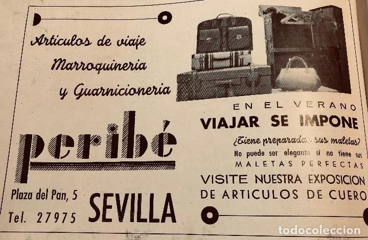Otros art&iacute;culos de coleccionismo en papel: Publicidad original a&ntilde;o 1943. Maletas 'Perib&eacute;', Sevilla. 15 x 21 cm. Buen estado.