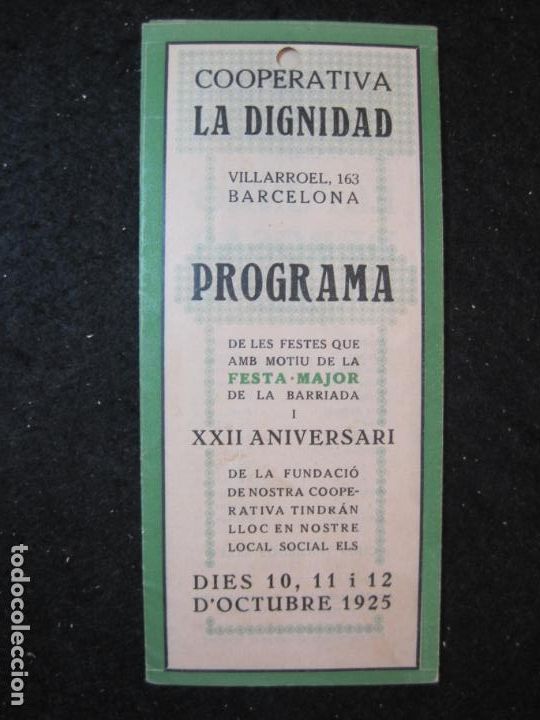 Otros art&iacute;culos de coleccionismo en papel: BARCELONA-AUDICIO DE SARDANES-COOPERATIVA LA DIGNIDAD-PROGRAMA A&Ntilde;O 1925-VER FOTOS-(87.312)