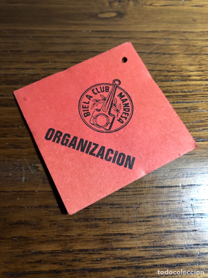 Collectionnisme Papier divers: PASE ORGANIZACI&Oacute;N BIELA CLUB MANRESA COCHE