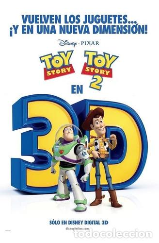 Otros art&iacute;culos de coleccionismo en papel: poster original cine toy story 1 y 2 3d