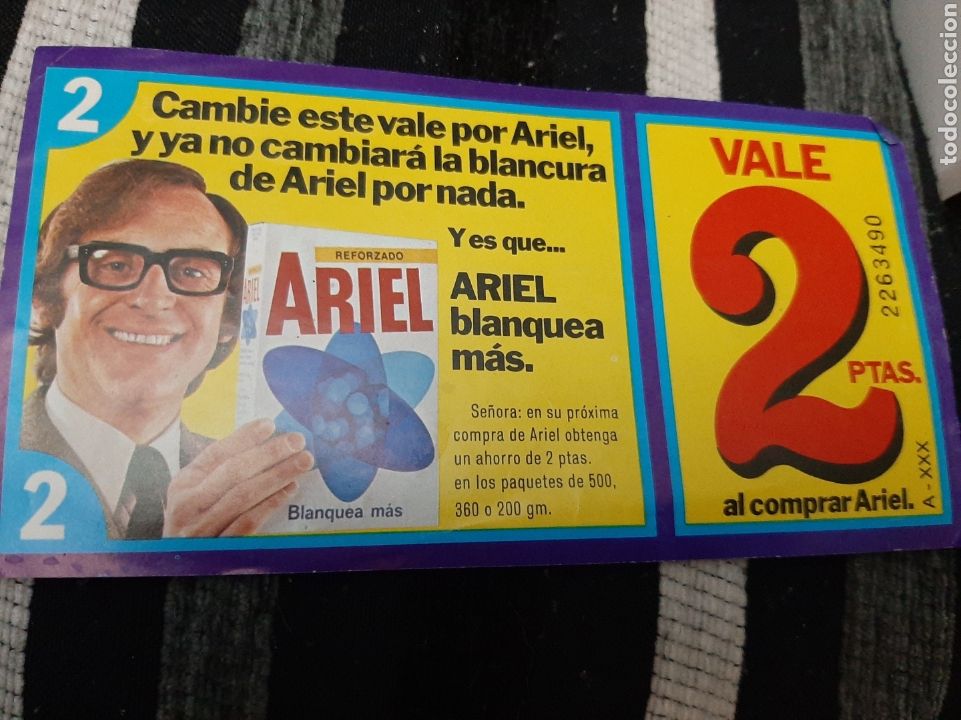 Otros Art&iacute;culos de Coleccionismo en Papel: Ariel vale 2 ptas