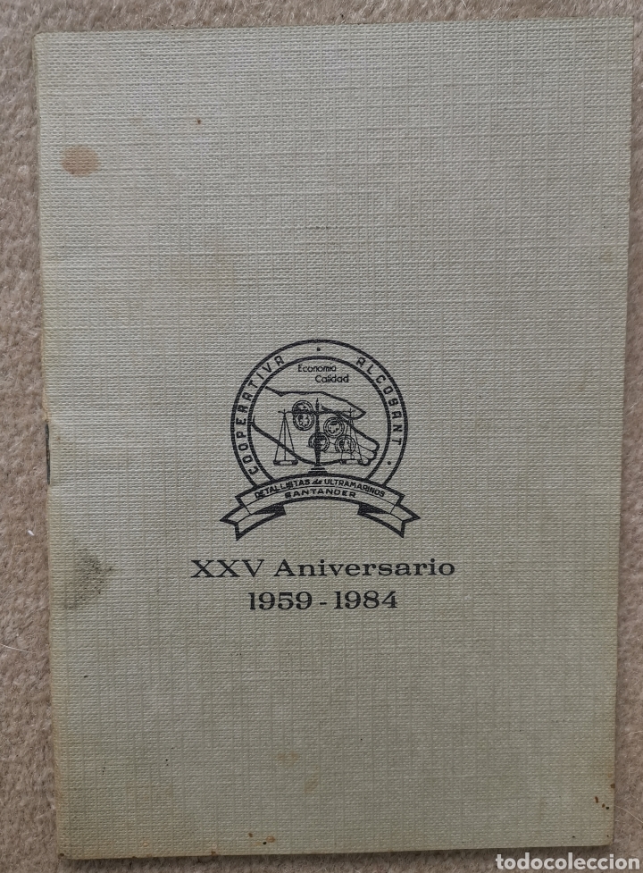 Otros art&iacute;culos de coleccionismo en papel: Men&uacute; XXV Aniversario ALCOSANT - Restaurante El Molino de Puente Arce (Cantabria) 1984
