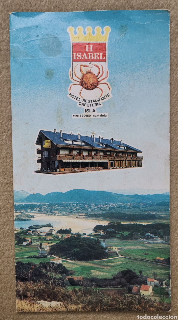 Otros art&iacute;culos de coleccionismo en papel: Antiguo Men&uacute; Enlace Matrimonial Boda Hotel Restaurante Isabel - Isla (Cantabria) 1984