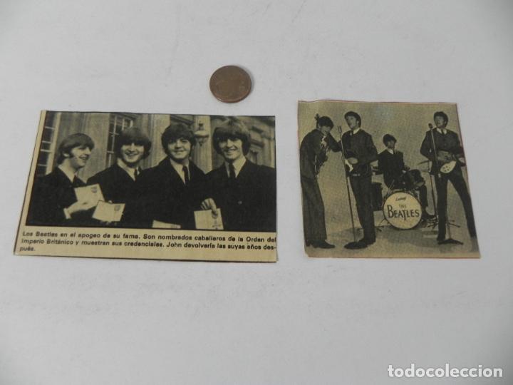 Otros Art&iacute;culos de Coleccionismo en Papel: DOS PEQUE&Ntilde;OS RECORTES DE PRENSA DE LOS BEATLES (VER FOTOS)