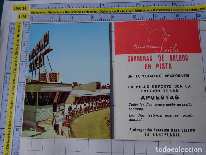 Outros artigos de papel: TARJETA CAN&Oacute;DROMO SEVILLA CARRERAS GALGOS. LA CANDELARIA. 2883
