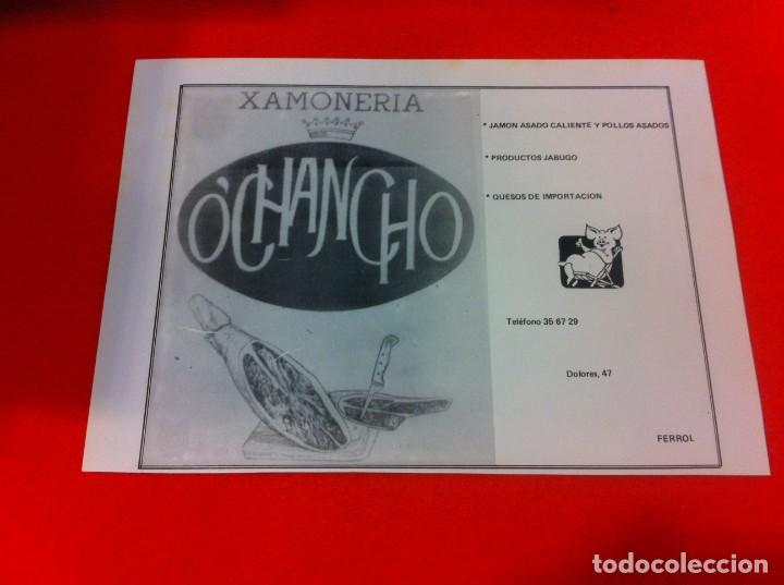 Paper Collecting Others: ANUNCIO PUBLICITARIO EN PAPEL. A&Ntilde;O 1984. FERROL. XAMONER&Iacute;A O'CHANCHO