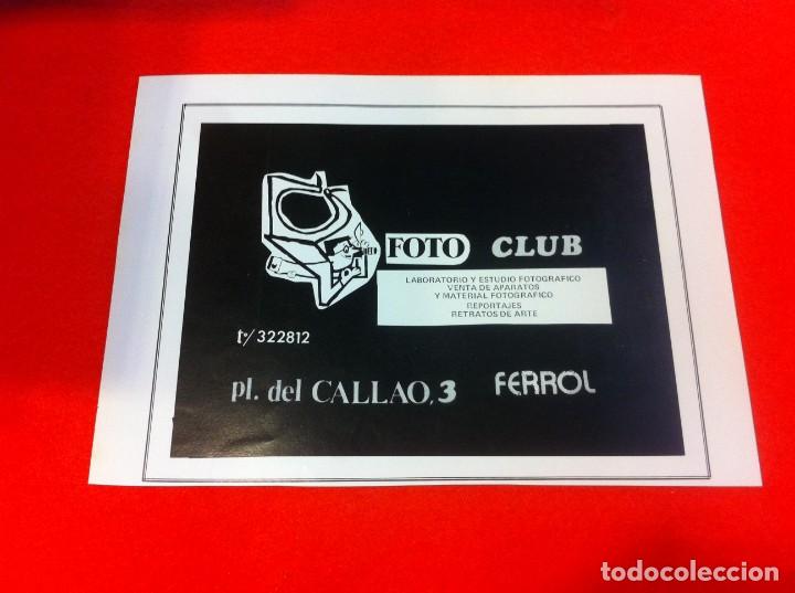 Sammelleidenschaft Andere Papierartikel: ANUNCIO PUBLICITARIO EN PAPEL. A&Ntilde;O 1984. FERROL. FOTO CLUB. PLAZA DEL CALLAO