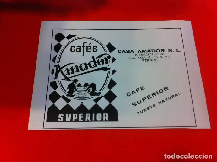Sammelleidenschaft Andere Papierartikel: ANUNCIO PUBLICITARIO EN PAPEL. A&Ntilde;O 1984. FERROL. CAF&Eacute;S AMADOR. CASA AMADOR