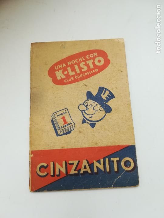 Collectionnisme Papier divers: ANTIGUA LIBRETA PUBLICITARIA. K-LISTO. CLUB CUBANELECO. CON ANOTACIONES Y PUBLICIDAD DE EPOCA. VER