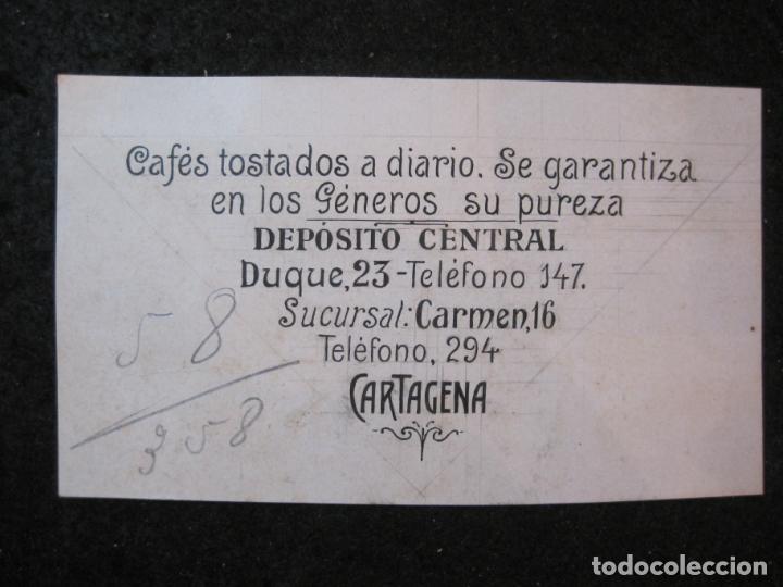 Outros artigos de papel: CARTAGENA-CAFES TOSTADOS A DIARIO-DUQUE 23-ORIGINAL PUBLICIDAD-VER FOTOS-(87.973)