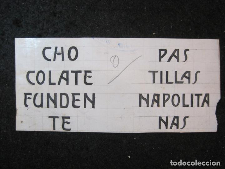 Otros art&iacute;culos de coleccionismo en papel: CHOCOLATE FUNDENTE-PASTILLAS NAPOLITANAS-ORIGINAL PUBLICIDAD-VER FOTOS-(87.977)