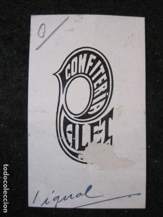 Otros art&iacute;culos de coleccionismo en papel: CONFITERIA ALET-ORIGINAL PUBLICIDAD-VER FOTOS-(87.984)