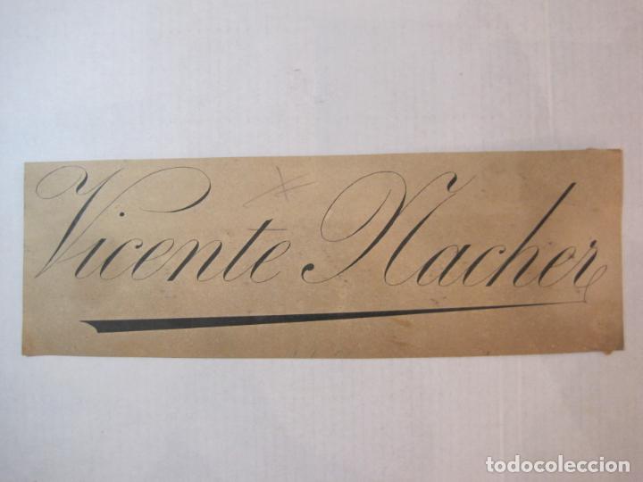 Outros artigos de papel: VICENTE MACHER-ORIGINAL PUBLICIDAD-SUBIRANA-VER FOTOS-(K-5328)