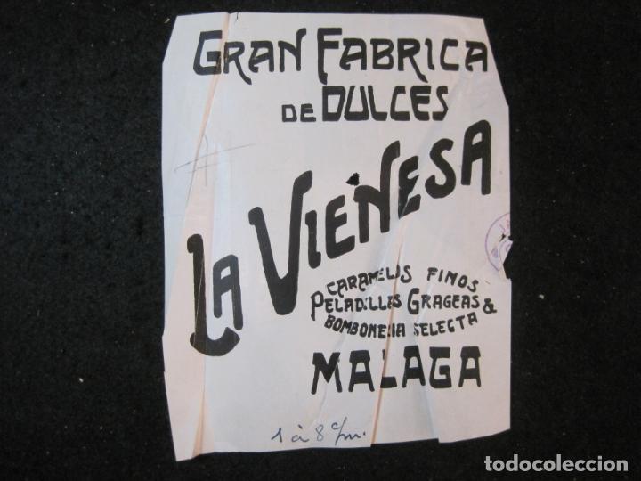 Outros artigos de papel: MALAGA-GRAN FABRICA DE DULCES LA VIENESA-ORIGINAL PUBLICIDAD-SUBIRANA-VER FOTOS-(K-5331)