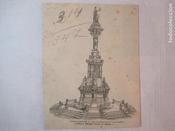 Outros artigos de papel: MONUMENTO A LOS FUEROS DE NAVARRA-ORIGINAL PUBLICIDAD-VER FOTOS-(K-5353)