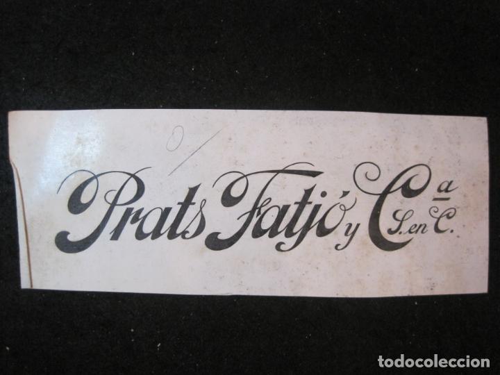 Outros artigos de papel: PRATS FATJO Y CIA-ORIGINAL PUBLICIDAD-VER FOTOS-(K-5359)