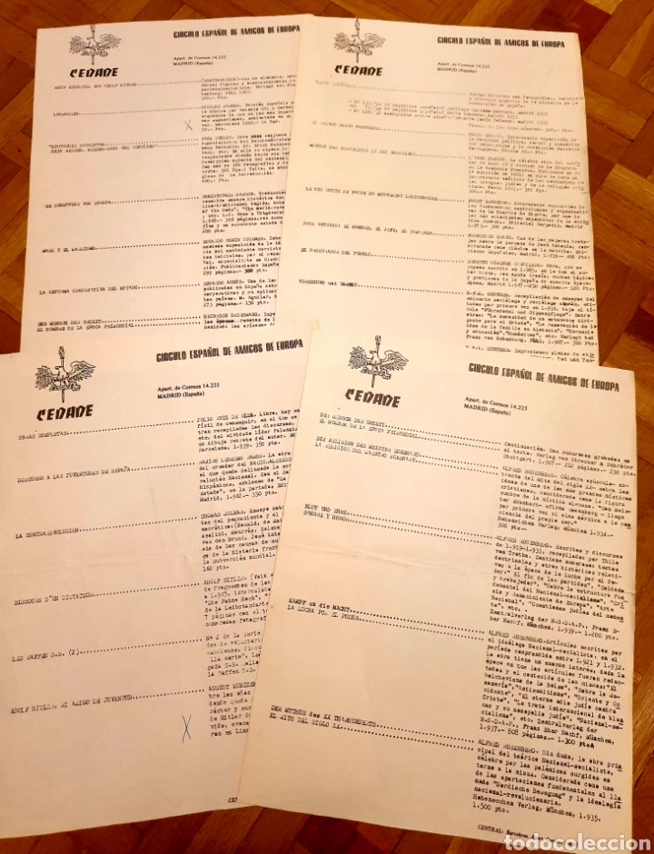 Otros Art&iacute;culos de Coleccionismo en Papel: Circular cat&aacute;logo de publicaciones de CEDADE EPOCA FUNDACIONAL a&ntilde;os 60/70 Raro