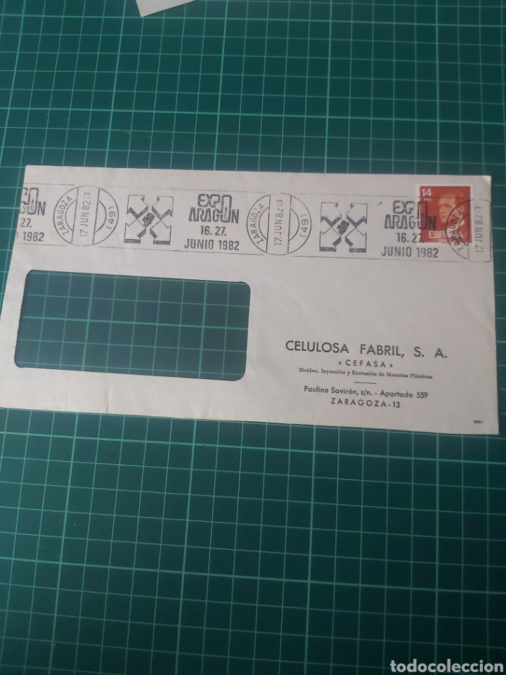 Collectionnisme Papier divers: ZARAGOZA CELULISA FABRIL CEFASA MATASELLO RODILLO EXOPO ARAGON 1982
