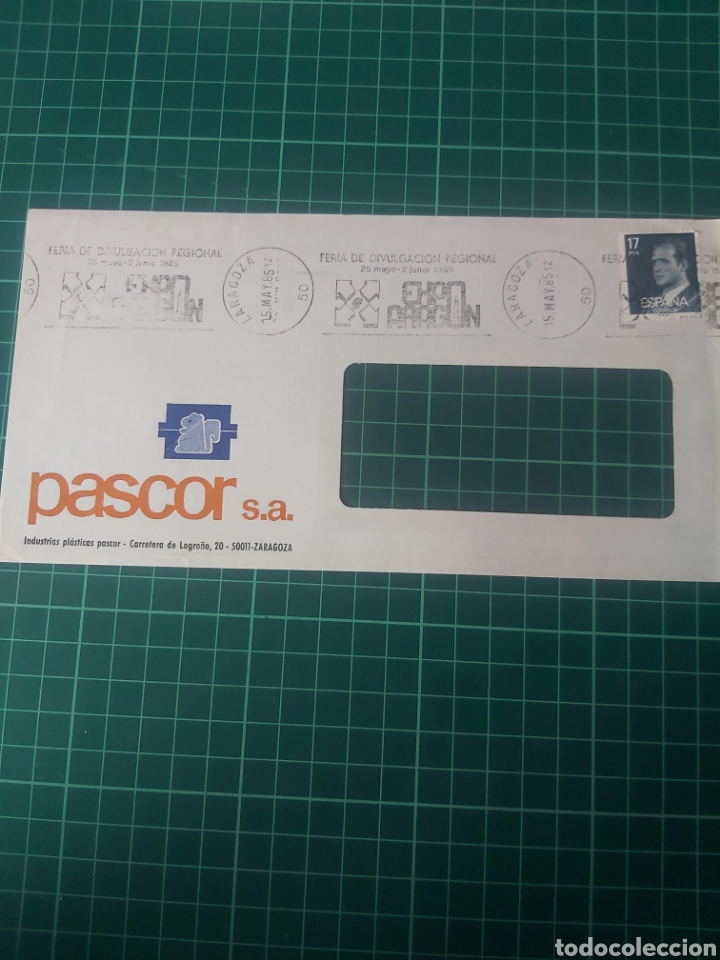 Altri oggetti di carta: ZARAGOZA PASCOR INDUSTRIAS PL&Aacute;STICAS MATASELLO RODILLO EXPO ARAGON FERIA 1985